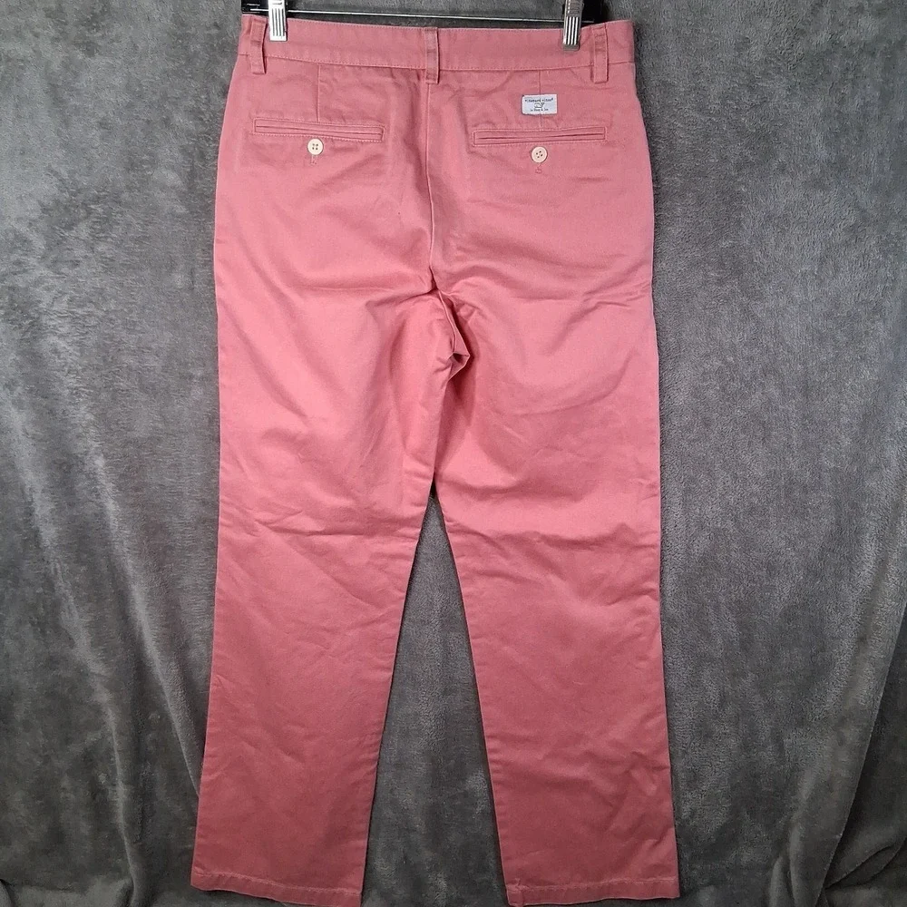 Vineyard Vines Club Pants Men‎ Size 30x32 Pink Straight Leg Chino Preppy